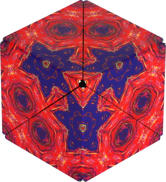 The Shashibo Fire Goddess by Geobenders is a vibrant mechanical puzzle featuring a striking design of red and purple patterns. When manipulated, it transforms into multiple shapes, challenging the mind while creating stunning visual displays. Ideal for puzzle enthusiasts of all ages.
