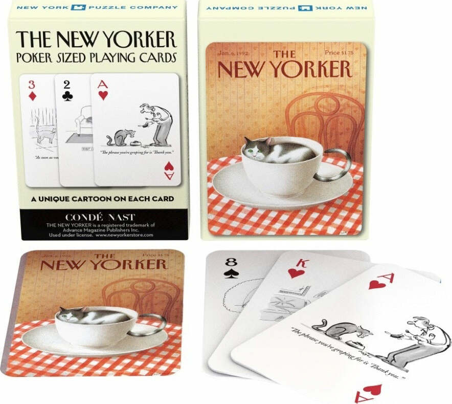 Cat Cartoons Playing Cards