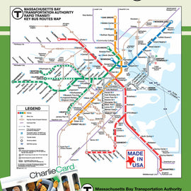 A 500-piece jigsaw puzzle featuring the Boston T Map, showcasing various transit lines and stations in vibrant colors. Ideal for puzzle lovers and those who appreciate Boston's transit system.
