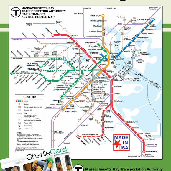 A 500-piece jigsaw puzzle featuring the Boston T Map, showcasing various transit lines and stations in vibrant colors. Ideal for puzzle lovers and those who appreciate Boston's transit system.