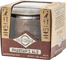 Pharaoh's Ale mechanical puzzle by Project Genius, featuring a unique wooden brain teaser design. The puzzle is encased in a stylish box decorated with hieroglyphics and a difficulty rating of five stars. Suitable for ages 14 and up, this engaging puzzle challenges your problem-solving skills while showcasing an ancient Egyptian theme.
