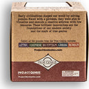 Pharaoh's Ale by Project Genius is a mechanical puzzle that explores the ingenuity of ancient civilizations. The packaging features detailed graphics and descriptions highlighting how early cultures addressed challenges through creative problem-solving with limited resources. This puzzle is part of a collection that celebrates the innovations of cultures such as Aztec, Chinese, Egyptian, Greek, and Roman.