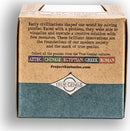 The Mosaic Tile mechanical puzzle by Project Genius is creatively packaged, showcasing the rich history of civilizations like Aztec, Chinese, Egyptian, Greek, and Roman. The box highlights the importance of solving puzzles as a means of innovation and problem-solving, inviting users to engage with this unique puzzle and appreciate its cultural significance.