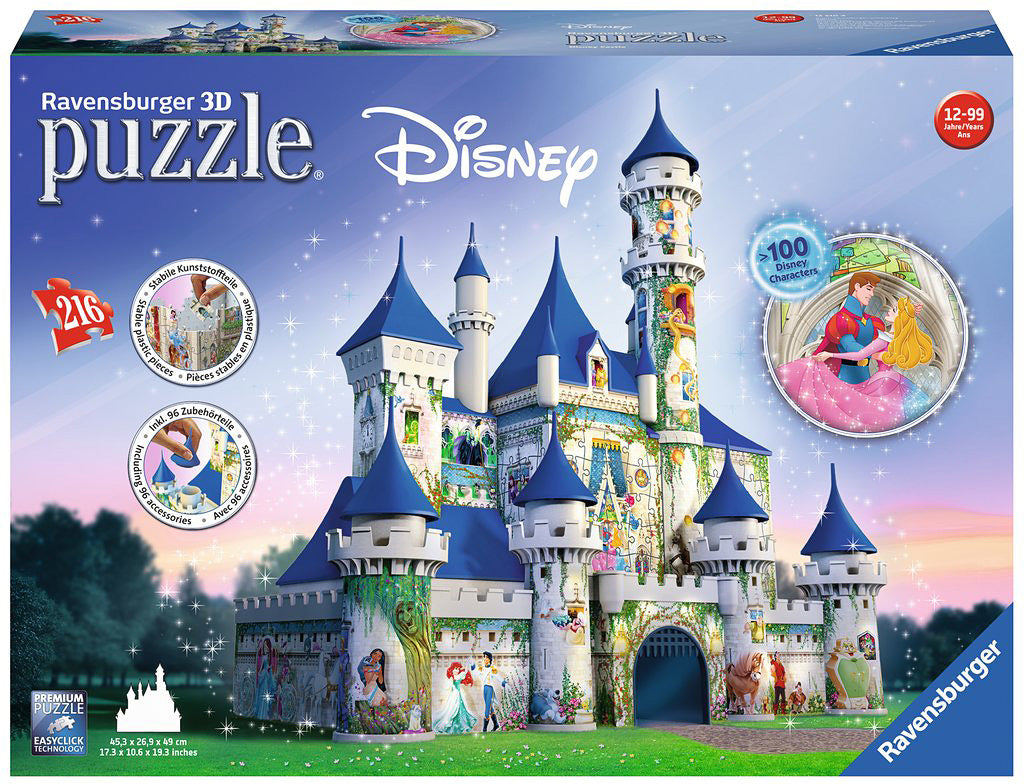 Disney Castle 3D Jigsaw Puzzle by Ravensburger | EurekaPuzzles