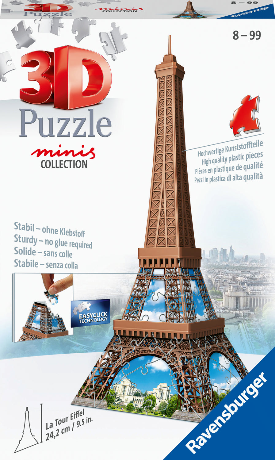 Mini Eiffel Tower 3D Puzzle by Ravensburger 54 Pieces