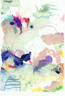 A vibrant jigsaw puzzle titled 'Colorsplash' by Ravensburger, featuring an abstract design with swirls of colors including purple, pink, green, and yellow. The puzzle showcases playful brush strokes and colorful doodles, perfect for creative minds.