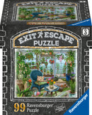 The 'Winter Garden' jigsaw puzzle by Ravensburger features a charming indoor garden scene with a blue chair, colorful plants, and sunlight streaming through the windows. Perfect for puzzle enthusiasts and nature lovers.