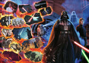 A visually striking jigsaw puzzle featuring Darth Vader from Star Wars. The artwork includes iconic scenes from the Star Wars saga, showcasing characters like Luke Skywalker, Princess Leia, and Yoda amidst dramatic backgrounds of lightsabers and battles. Perfect for fans of Star Wars and puzzle enthusiasts.