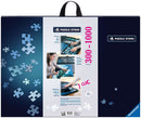 The Puzzle Store Accessory by Ravensburger showcases a handy jigsaw puzzle organizer. The image features a neatly arranged assortment of puzzle pieces, instructional images demonstrating sorting and assembling techniques, and a stylish carrying case for easy storage. Designed for puzzle enthusiasts, this accessory enhances your jigsaw experience by providing efficient sorting tools and gameplay organization.
