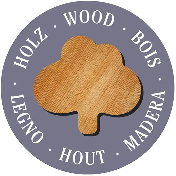 Ravensburger wooden jigsaw puzzle board featuring an intricately designed wood grain pattern and stylized tree shape. Ideal for puzzle enthusiasts and children alike, promoting cognitive skills and creativity.