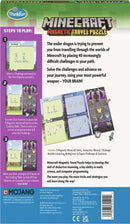 Minecraft Magnetic Travel Puzzle by Think Fun features a challenge booklet with 40 puzzles where players use deduction skills to place magnetic Minecraft items correctly. Ideal for fans of Minecraft, this mechanical puzzle promotes critical thinking while engaging with the Minecraft universe.