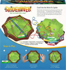 The Spider Web mechanical puzzle by Think Fun features a colorful game board with elastic bands stretched across various bug illustrations. It includes 15 elastic bands, a transparency card, practice challenges, and a solution booklet. The game is designed for varying skill levels, ranging from beginner to expert, inviting players to strategize and ensnare bugs in their web-like setup. The engaging design and interactive elements promise an exciting challenge for puzzle enthusiasts.