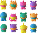 A colorful assortment of Needoh Dohjee sensory fidget toys by Schylling. Each toy features a unique character design including a dinosaur, monster, unicorn, and various animals, all with bright colors and a squishy texture perfect for stress relief and tactile play.