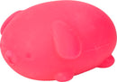 A pink NeeDoh Funky Pup by Schylling, shaped like a cute puppy. The soft, squishy toy is perfect for stress relief and sensory play, ideal for kids and adults alike.