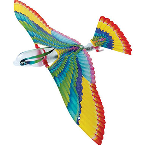 The Original Tim Bird by Schylling Associates Inc. features a colorful, lightweight design resembling a bird. It has vibrant feather patterns in shades of blue, yellow, green, and red. The toy is designed for outdoor play, fluttering gracefully when thrown. Ideal for kids and bird enthusiasts, it's a whimsical addition to any toy collection.