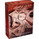 Sherlock Holmes Consulting Detective: Jack the Ripper & West End Adventures game box featuring a vintage design with a magnifying glass, pipe, and scattered documents. The box showcases a classic crime-solving theme, inviting players to uncover mysteries in Victorian London.