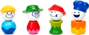 SMARTMAX My First People includes four colorful, smiling characters with fun hats and outfits, designed for early learning and imaginative play.