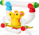 The Smartmax Roboflex Large is a colorful and engaging construction toy featuring flexible connectors, a brightly colored frog-like character with large eyes, and multiple propellers, designed to inspire creativity and encourage imaginative play in children.