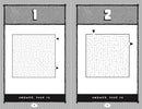Image showing two maze puzzles numbered 1 and 2. Each maze has defined paths and dead ends, requiring problem-solving skills to navigate. The answer can be found on page 78.