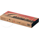 PowerUp 2.0 Elec Plane DIY kit by TAILOR TOYS. The packaging features vibrant graphics with red and black colors, displaying the product name prominently along with safety warnings and product information. Perfect for creative building and flying enthusiasts.