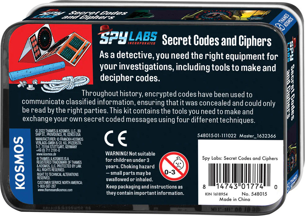 Spy Labs: Secret Codes and Ciphers | EurekaPuzzles