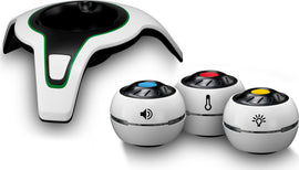 The Sensors Alive DIY kit by Thames & Kosmos features a sleek base station and three interactive sensors: sound, temperature, and light. This engaging kit encourages hands-on physics exploration for kids and educators alike, demonstrating scientific principles through exciting experiments and projects.