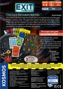 Exit: The Gate Between Worlds is an immersive escape room game designed for 1 to 4 players, suitable for ages 12 and up. The game includes components such as a decoder disk, display sheet, 61 cards, strange items, posters, and a rulebook, allowing players to solve riddles and activate a mysterious circular gate leading to different worlds. The game is intended for a one-time play, emphasizing unique riddles that require creativity and problem-solving skills.
