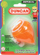 The Imperial Spin Top by Flambeau Products is a classic toy designed for endless fun. It features a vibrant orange design, showcasing its sturdy construction and easy-to-use string, perfect for kids aged 6 and up. The packaging highlights its status as a world-renowned favorite, making it an ideal addition to any toy collection.