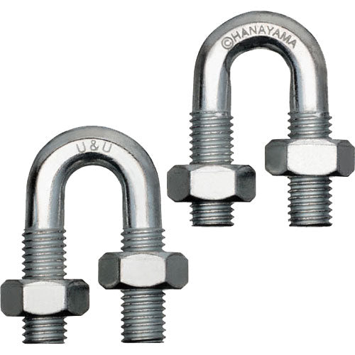 The Hanayama Cast U&U mechanical puzzle features two interlocking U-shaped pieces made of shiny metal. Each piece has bolt-like ends and a robust design that invites hands-on problem-solving. Its sleek finish adds an elegant touch, making it suitable for puzzle enthusiasts and collectors alike. Ideal for enhancing cognitive skills and providing hours of entertainment, this intricate puzzle is a perfect gift for both beginners and seasoned puzzle solvers.