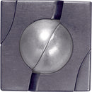 The Cast Marble by Hanayama is a sophisticated mechanical puzzle featuring a sleek, metallic casing surrounding a smooth, round marble. The design incorporates several grooves and gaps, inviting the user to manipulate the marble through the intricate pathways to solve the puzzle. This engaging puzzle challenges your spatial reasoning skills and provides hours of entertainment.