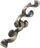 The Cast Baroq mechanical puzzle by Hanayama features an intricate twisted design with smooth, shiny metallic surfaces. Its unique shape and craftsmanship invite users to engage in problem-solving as they attempt to disassemble and reassemble the puzzle.