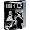 Alfred Hitchcock Mystery Jigsaw Puzzle box featuring iconic images of Alfred Hitchcock and scenes from his films. The puzzle contains 1000 pieces, perfect for fans of mystery and classic cinema.