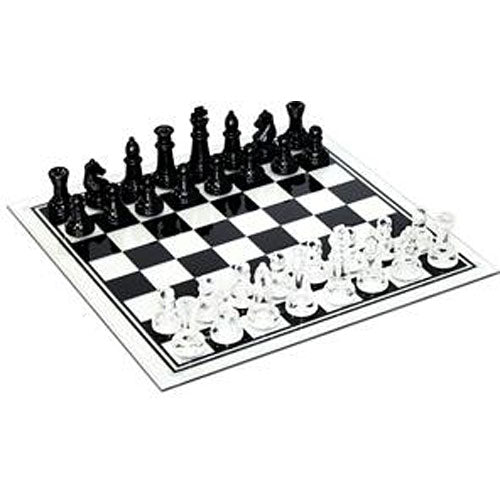 13.75" Glass Chess Set